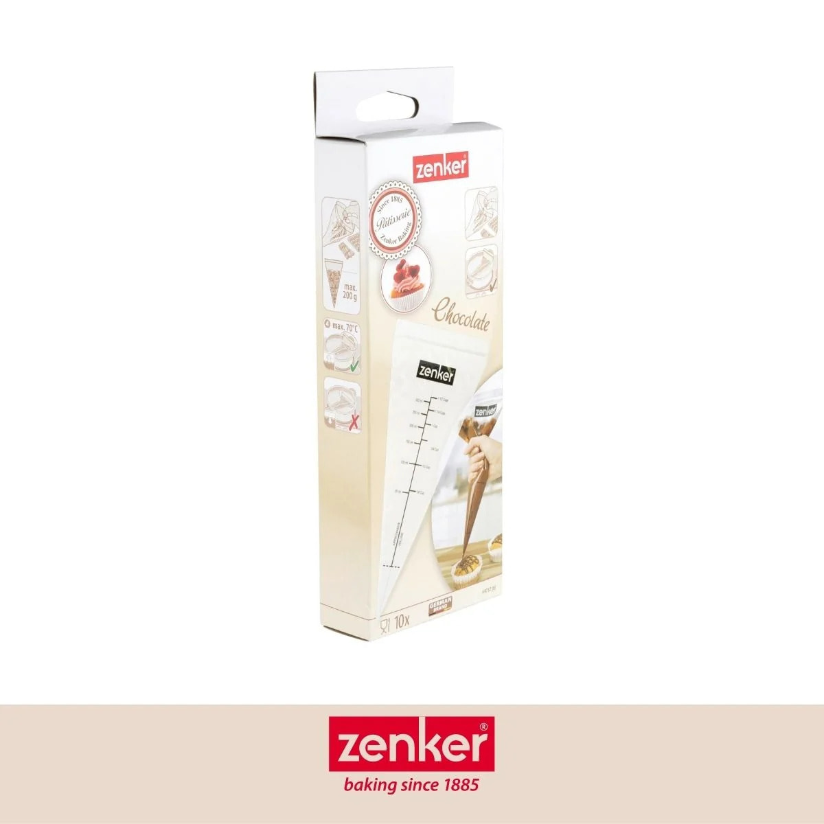 Set de 2 poches à douilles professionnelles Zenker Smart Pastry
