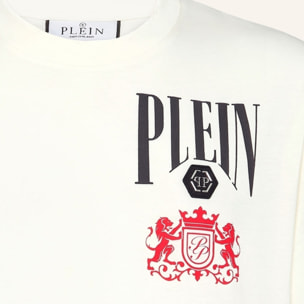 PHILIPP PLEIN Camiseta de cuello redondo y manga corta RACING