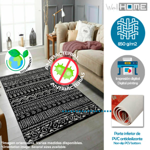 Alfombra de Poliester estampada 100 x 150cm