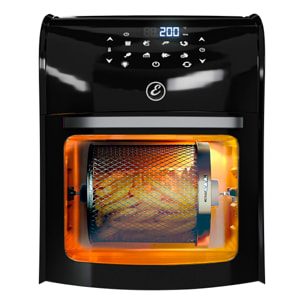 Friggitrice Ad Aria 12 Litri 10 In 1 Forno Aria Calda Con LED Touch Screen Senza Olio Multifunzione 1800W 6 Accessori 7 Programmi