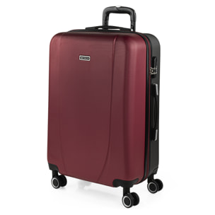 Maleta Abs Mediana Itaca Tiber Granate-Antracita