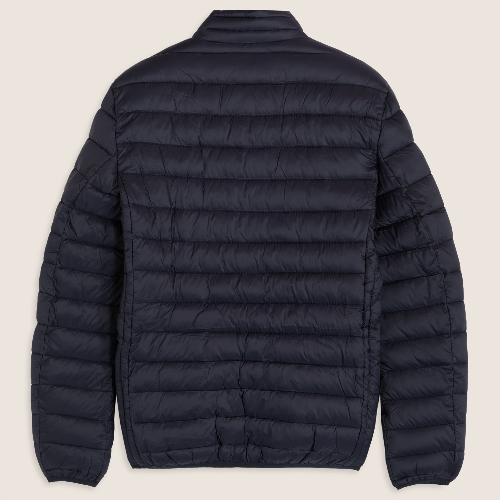 Piumino trapuntato con cappuccio e collo alto