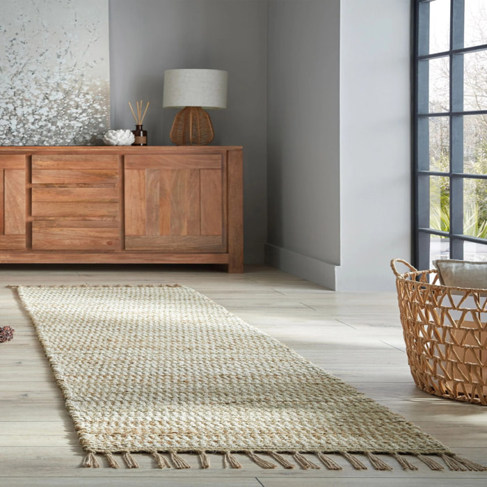 Tapis en jute de couloir LEVI