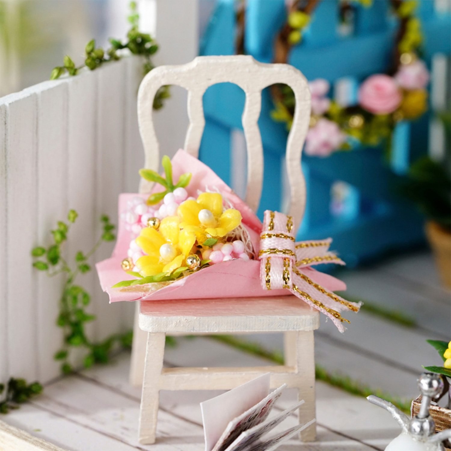 Colección Rincón de la felicidad, Esquina del jardín. Maqueta 3D realista con gran detalle y luces led.