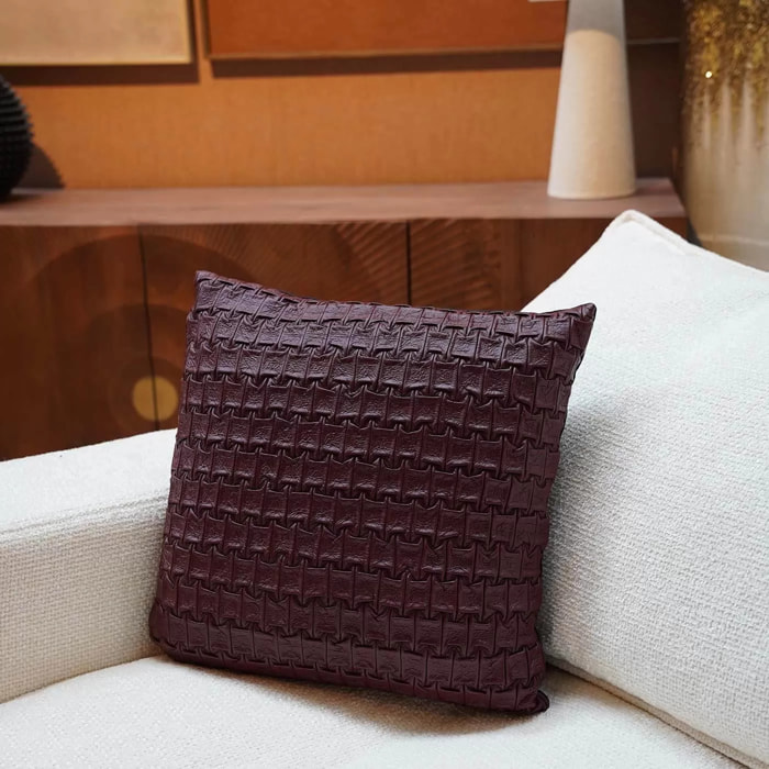 Coussin Posy bordeaux Kare Design