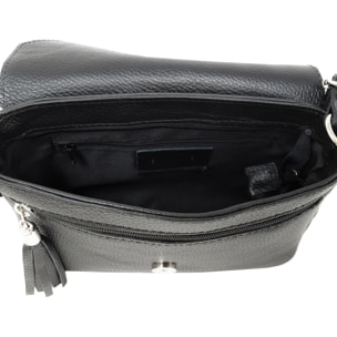 Chicca Borse Tracollina Donna in Pelle Nero