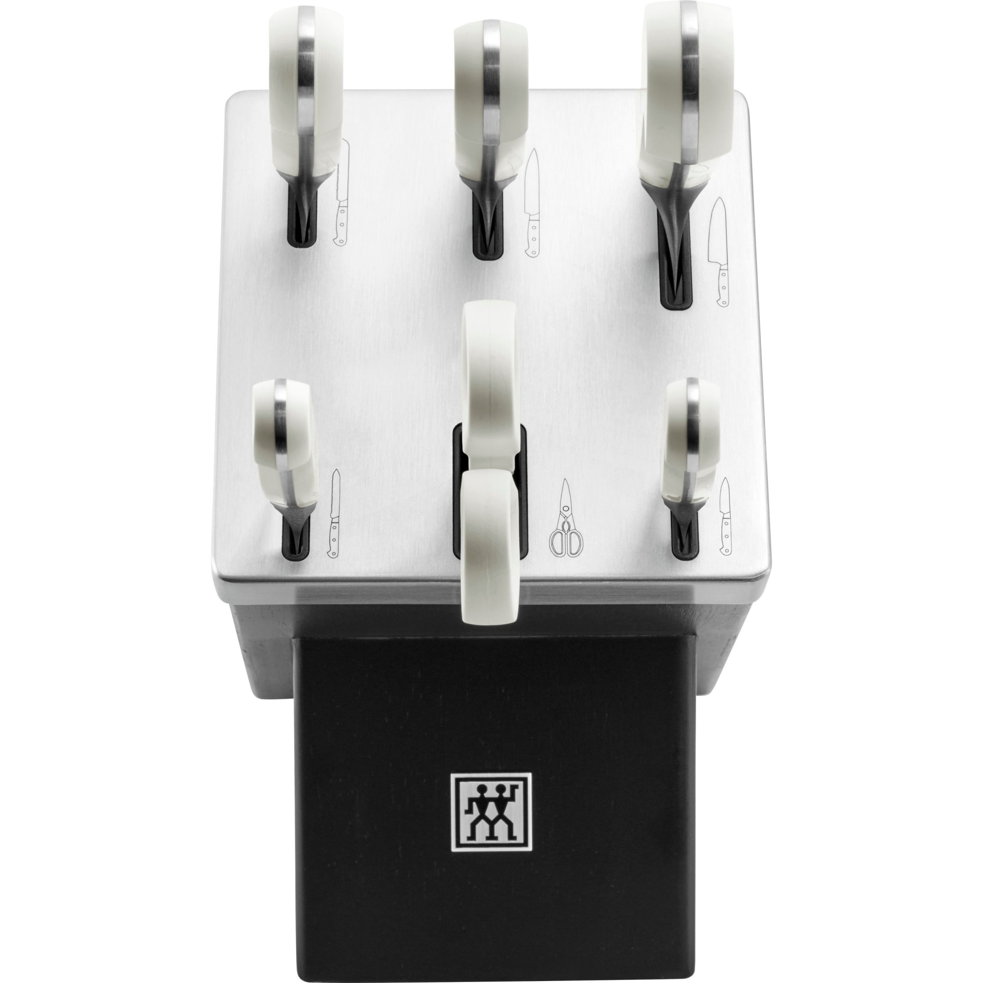 Bloc de couteaux, Sharpblock, 7 pcs, Pro Le Blanc