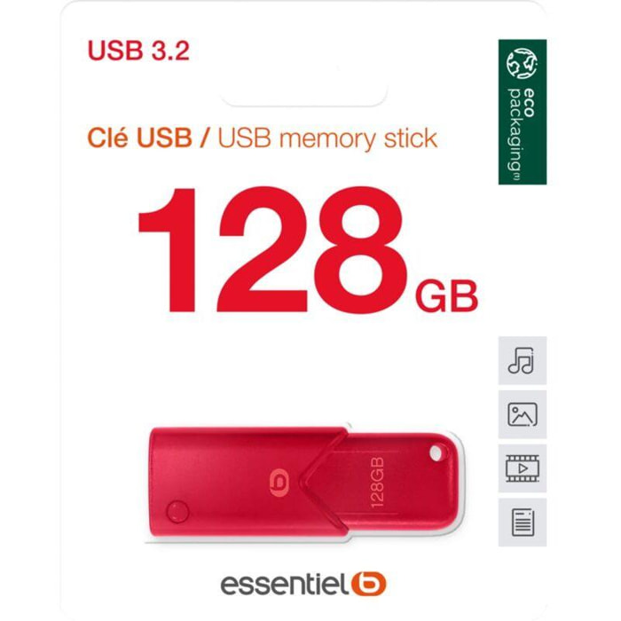 Clé USB ESSENTIELB 128Go USB 3.0