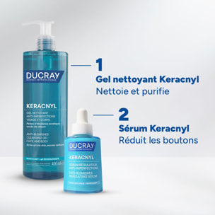 Ducray Keracnyl Gel Nettoyant Anti-Imperfections Visage et Corps - Gel Nettoyant Anti-Imperfections