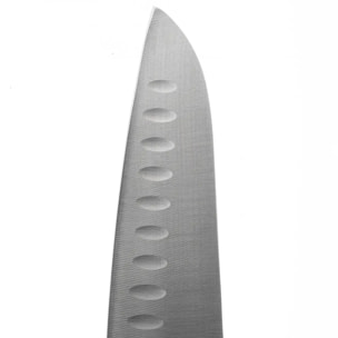 Couteau Santoku inox "Silver Précision" lame 18cm