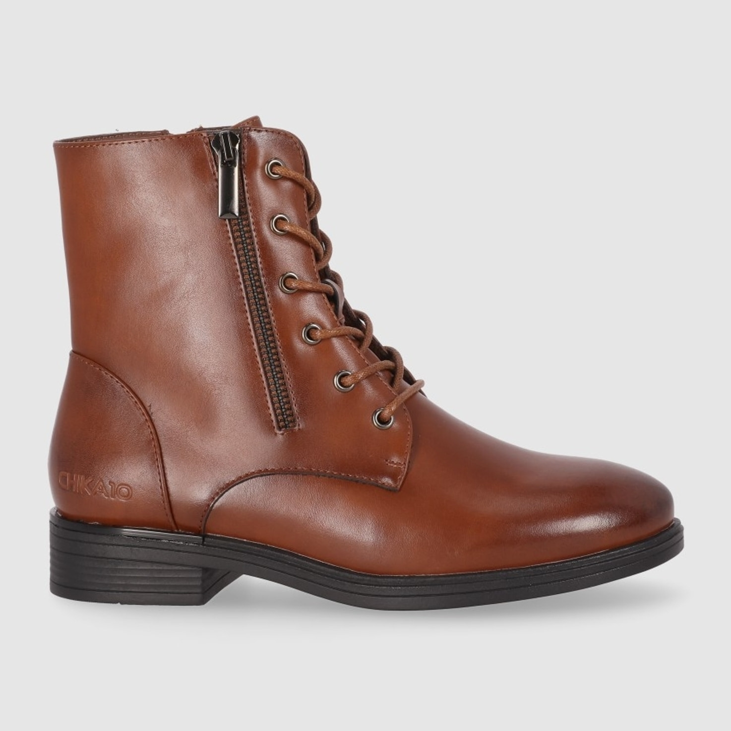 Botines - Cuero - Tacón: Bajo
