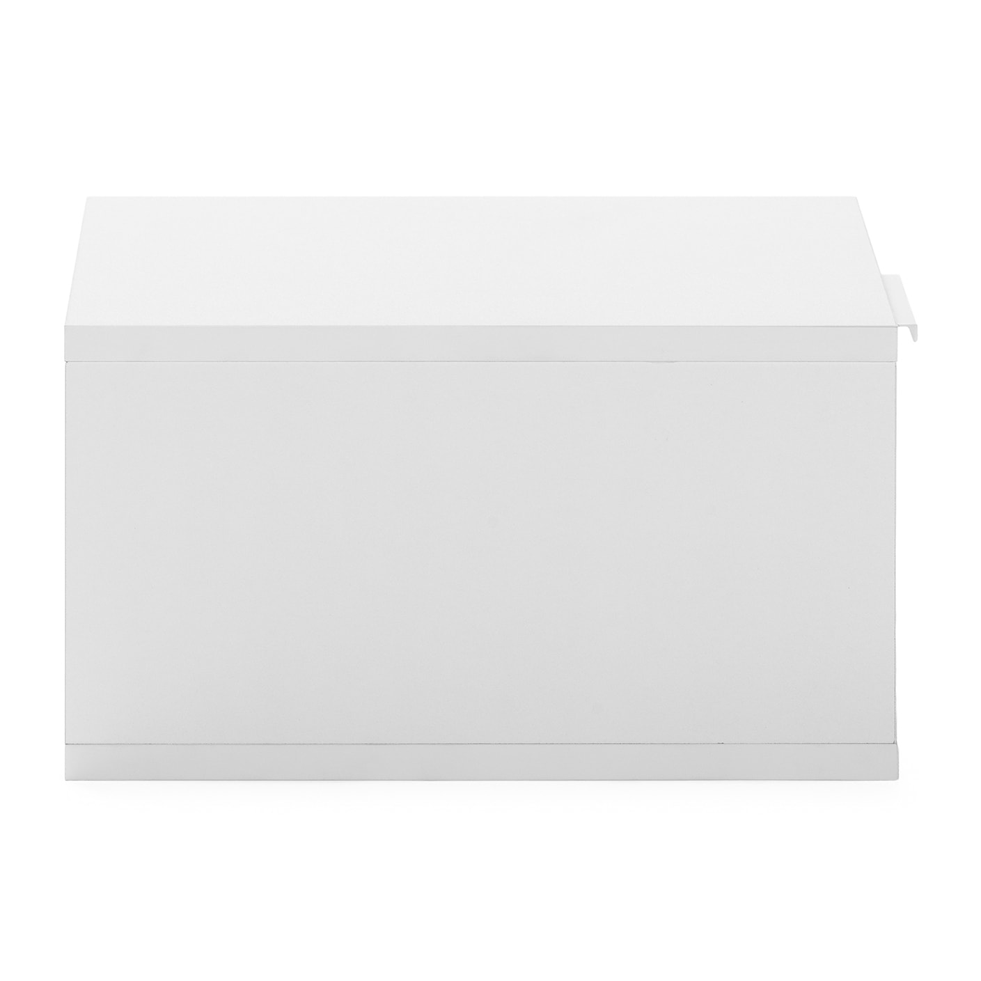 Mesita de noche flotante Auri 1 cajón color Blanco