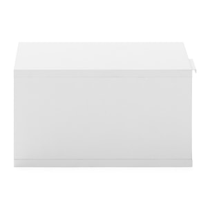 Mesita de noche flotante Auri 1 cajón color Blanco