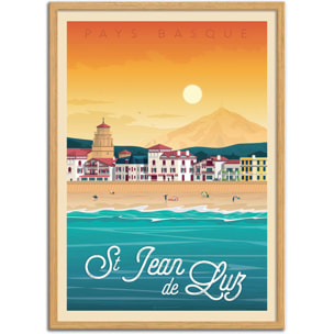 Affiche - Saint Jean de Luz - Olahoop Travel Posters