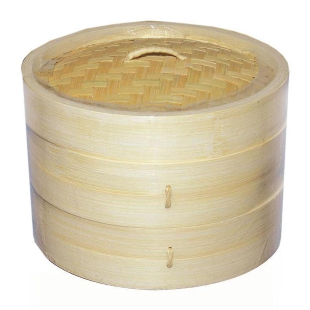 Cuocivapore in bambù composto da 3 pezzi cmø20h13,5