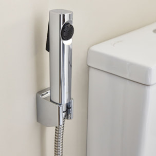 Douchette WC Cuff Chrome avec support et flexible