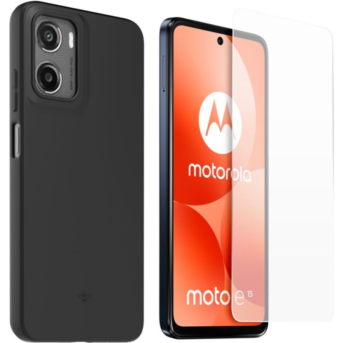 Coque CASR Moto E15/G05 Coque Noire + verre trempé