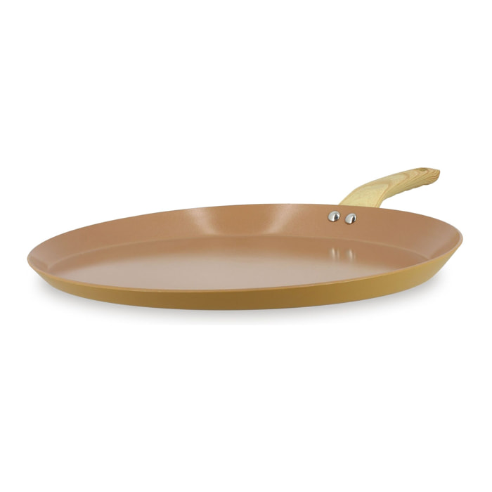 Galetière en revêtement céramique 32cm noisette - tous feux COLORAMA