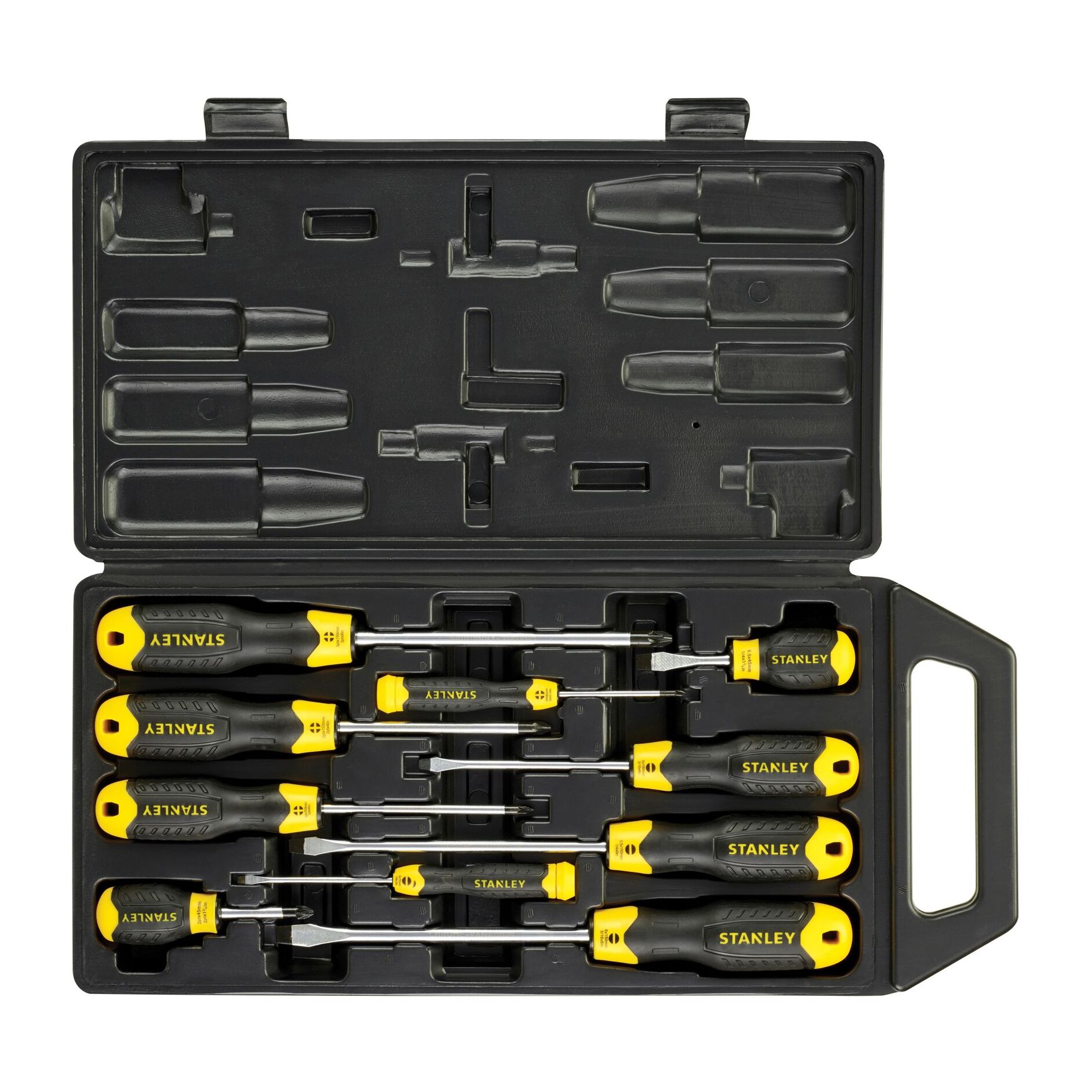 Tournevis Cushion Grip - Embout Magnétique - Lame en Acier Trempé - Jeu de 10 Pièces