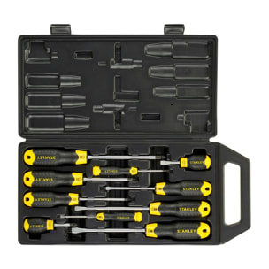 Tournevis Cushion Grip - Embout Magnétique - Lame en Acier Trempé - Jeu de 10 Pièces