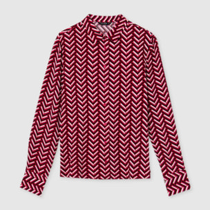 Camicia fantasia chevron