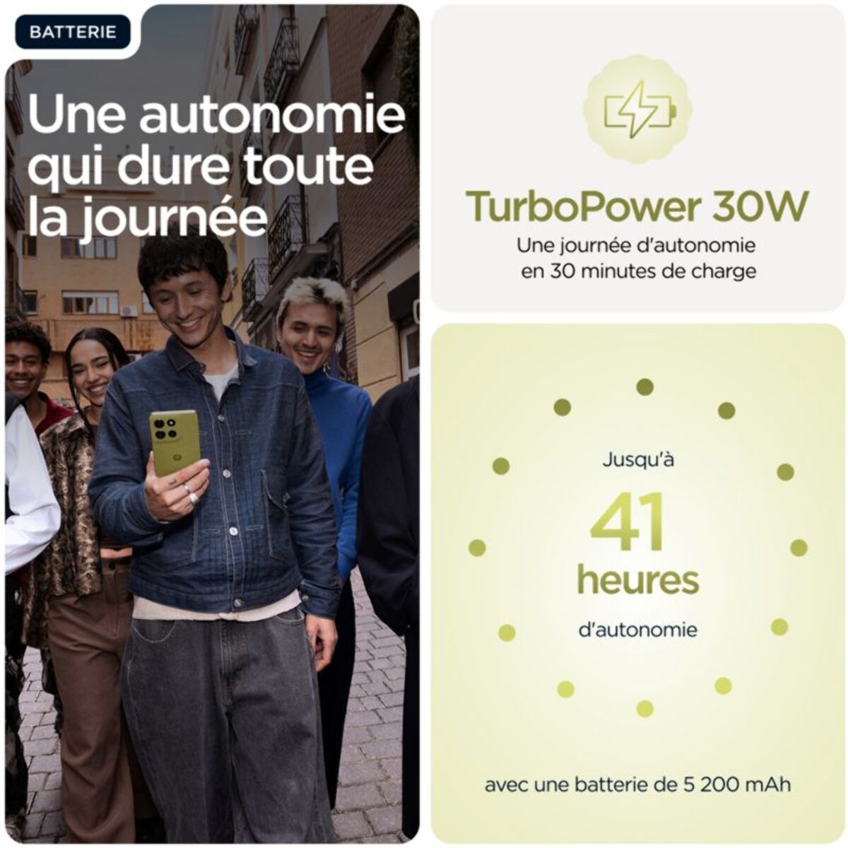 Smartphone MOTOROLA G86 Vert 256Go 5G