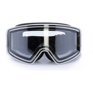 Maschera da sci ECOON Zermatt in bianco/trasparente
