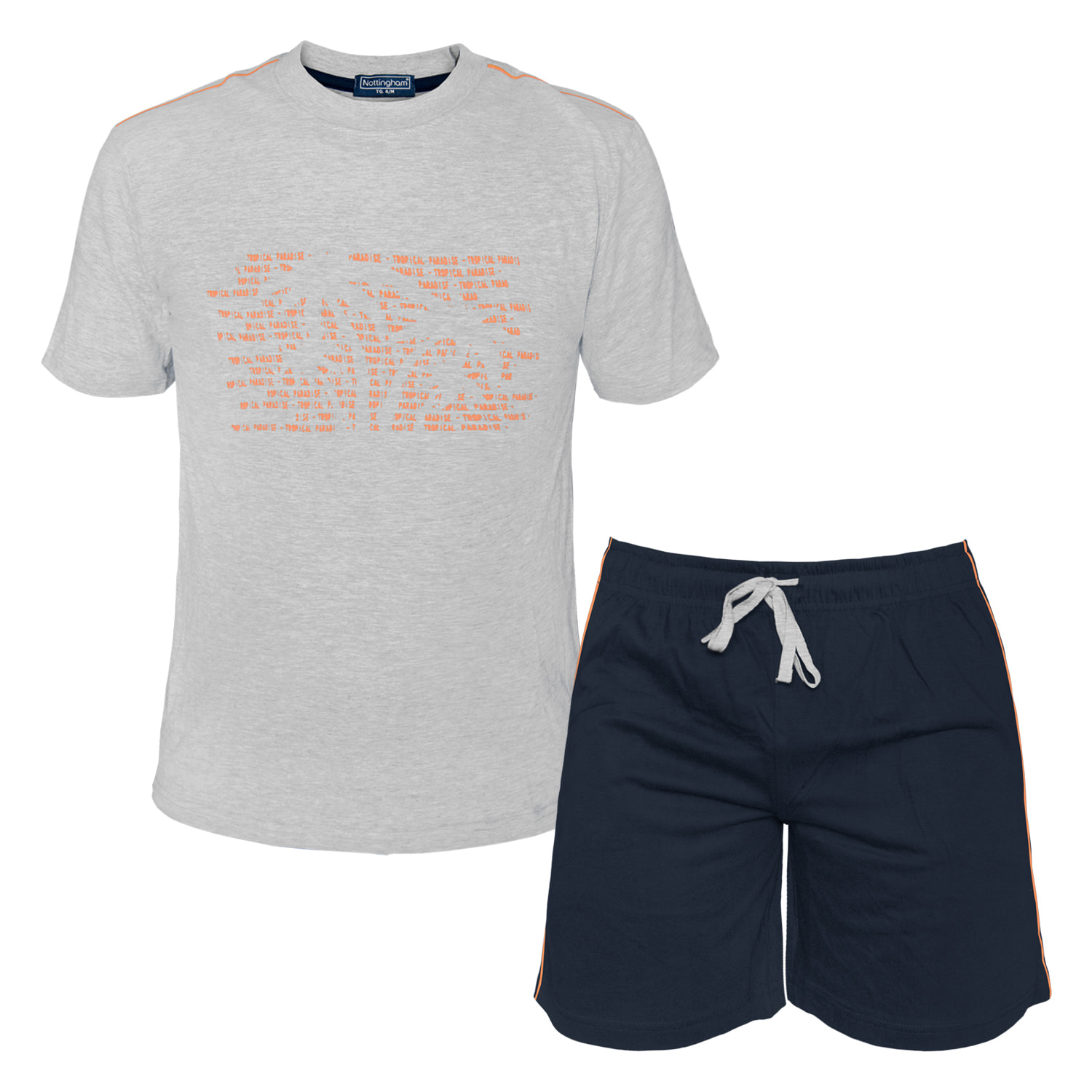 Completo Homewear Uomo NOTTINGHAM Cotone Corto 3 Modelli		i