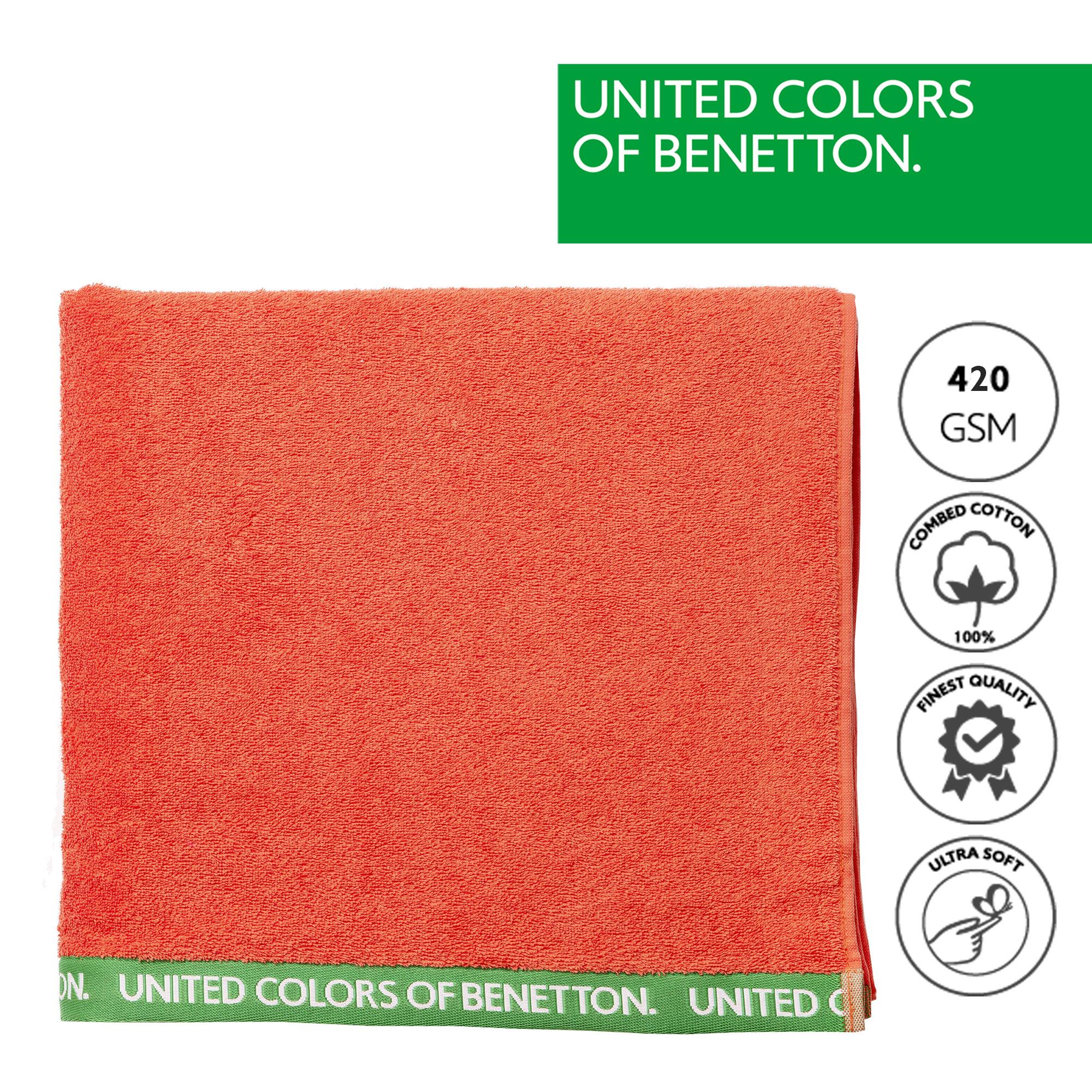 Toalla de playa velour rojo benetton