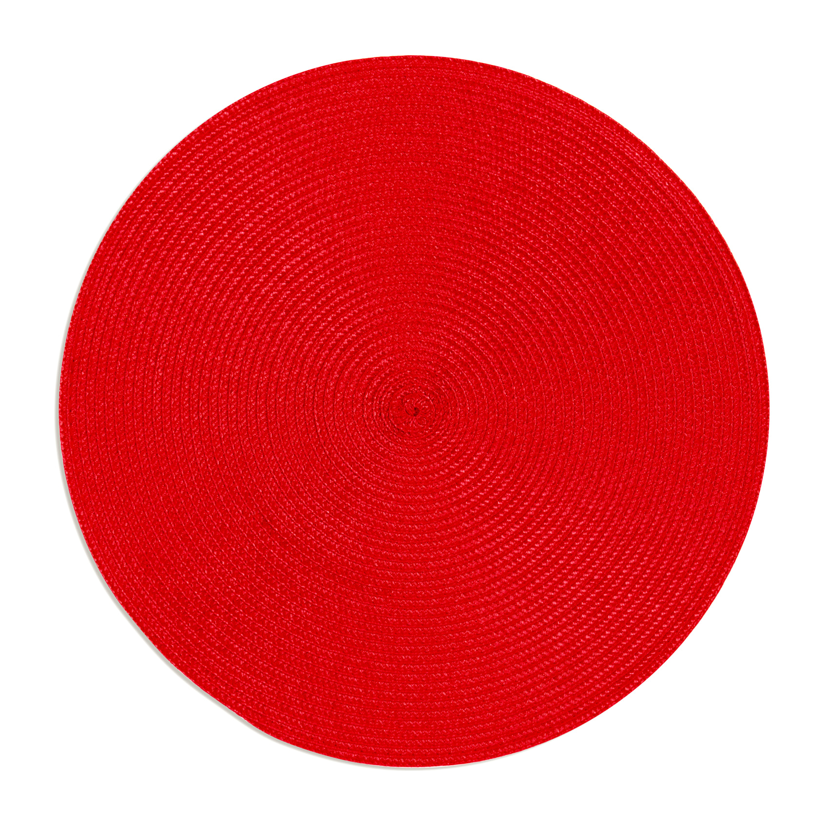 Set de 6 sets de table ronds Excelsa – Round, Polypropylène Rouge