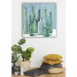 Quadro Con 2 Bottiglie. Dim 100X100 Cm - Pezzi 1 - 100X100X3,5cm - Bianchi Dino - Decori Casa E Complementi