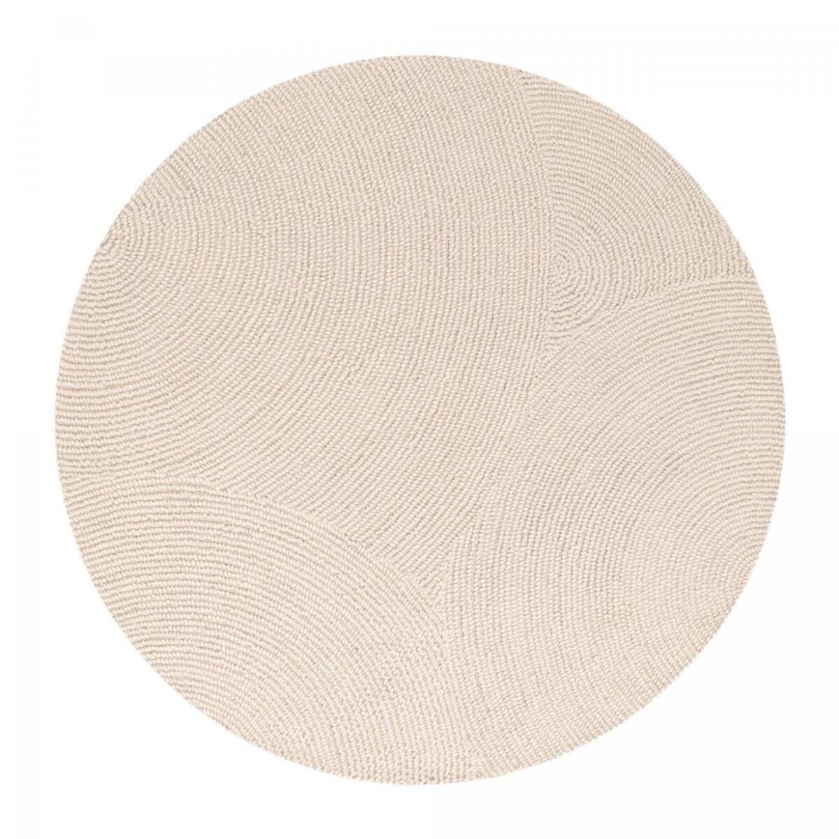 Tapis rond Rond Faux uni