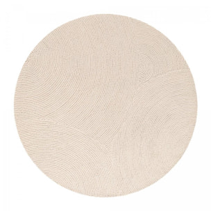 Tapis rond Rond Faux uni