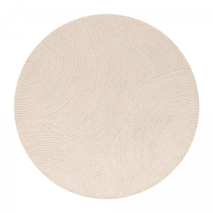 Tapis rond Rond Faux uni