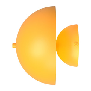 Lampada a parete Mush in acciaio arancione opaco