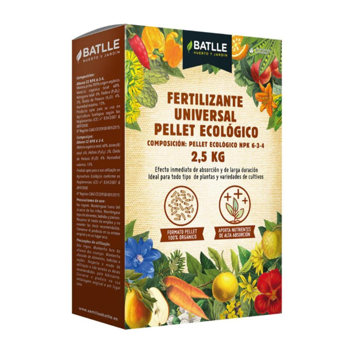 Fertilizante Universal Ecológico Batlle Bio 2,5 Kg