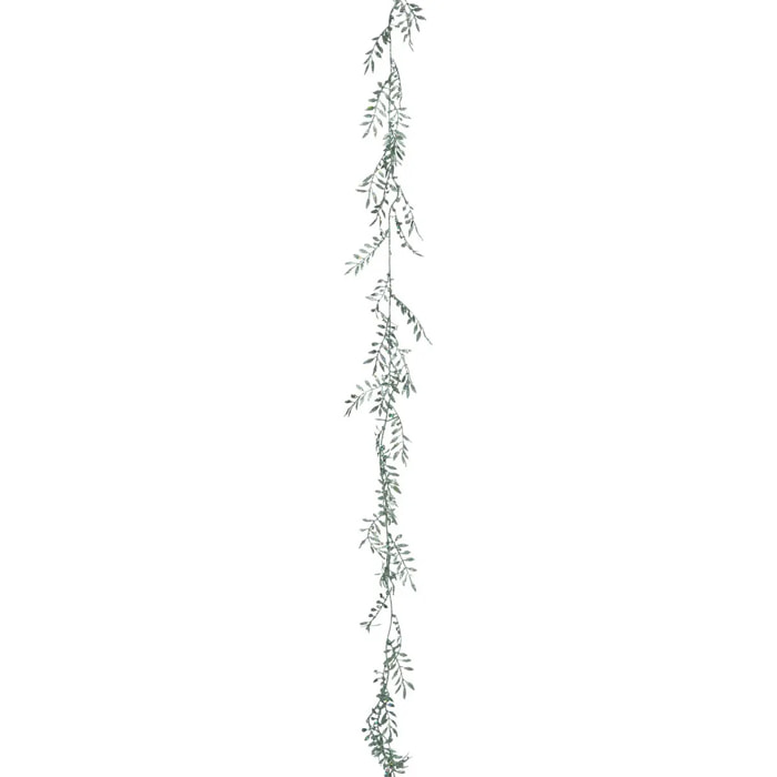 Guirlande feuilles 1,80 m plastique vert