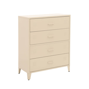 Commode industrielle acier 4 tiroirs SOHO