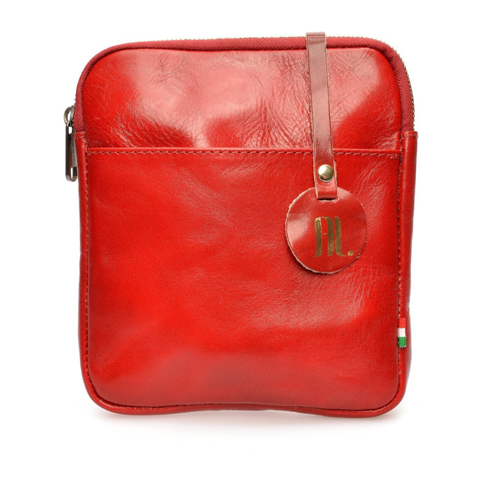 Borsa a spalla Anna Luchini Rosso