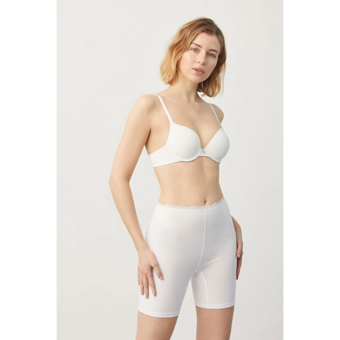 Culottes anti-sfregamento in cotone bianco
