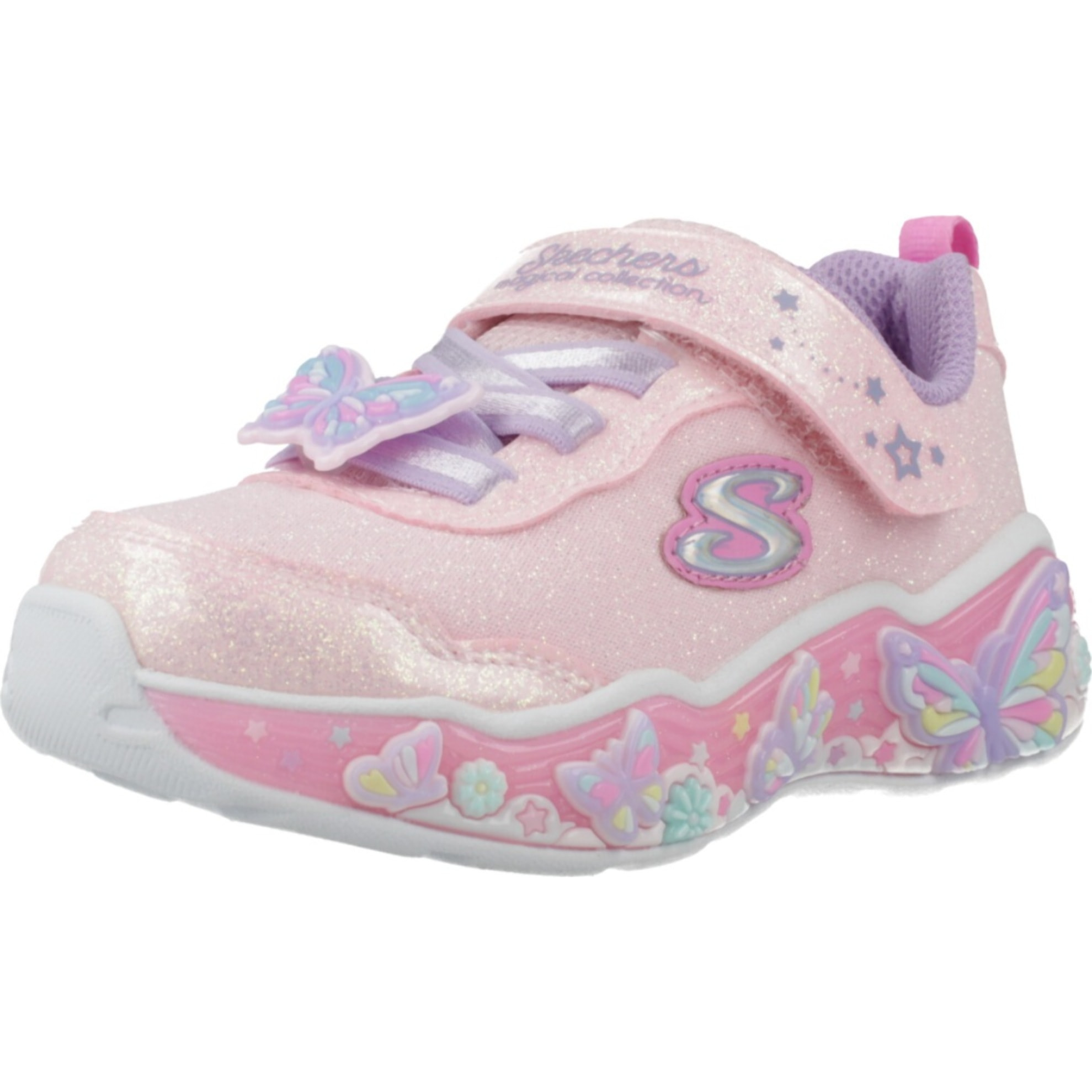 Zapatillas Niña Lights Lil Butterfly Blis Rosa