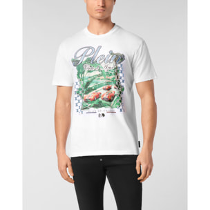 PHILIPP PLEIN Camiseta de cuello redondo y manga corta D AZUR