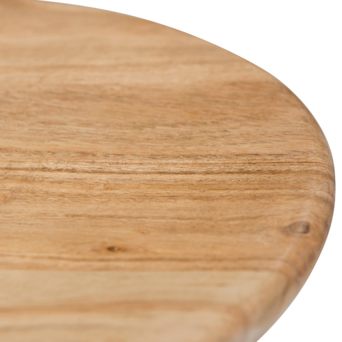 Tabouret rond en bois d'acacia - Modasa