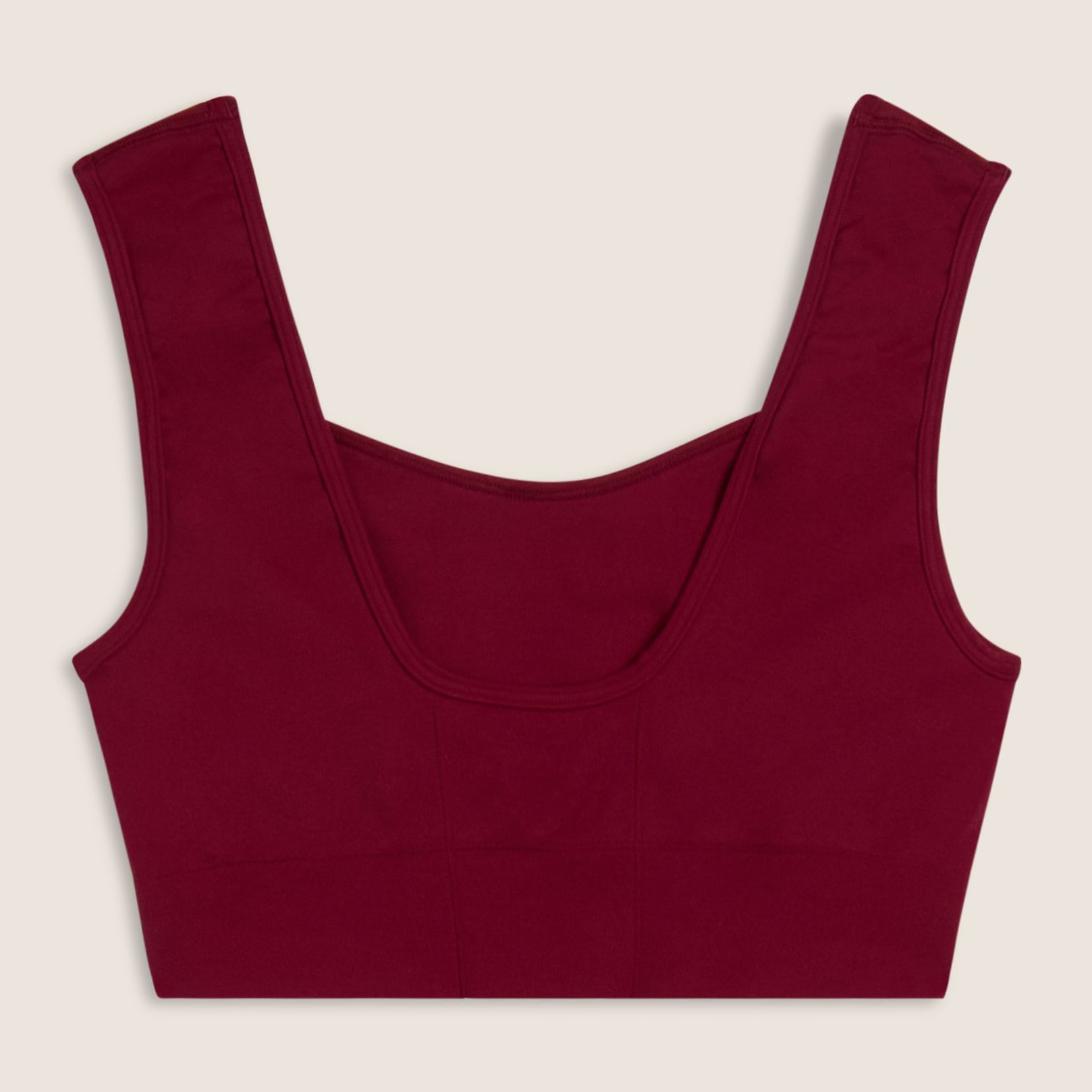 Top sportivo seamless con scollo a cuore e supporto leggero