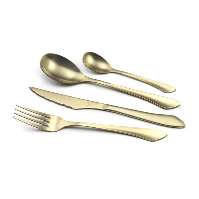 Intuition - Set di posate da 16 pezzi - Champagne