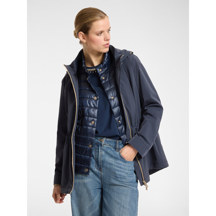 Elena Mirò - Parka corta desmontable - Azul
