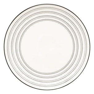 Assiette plate Lunova blanc D26,5xH2,9cm