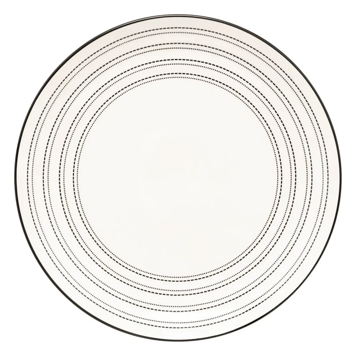 Assiette plate Lunova blanc D26,5xH2,9cm