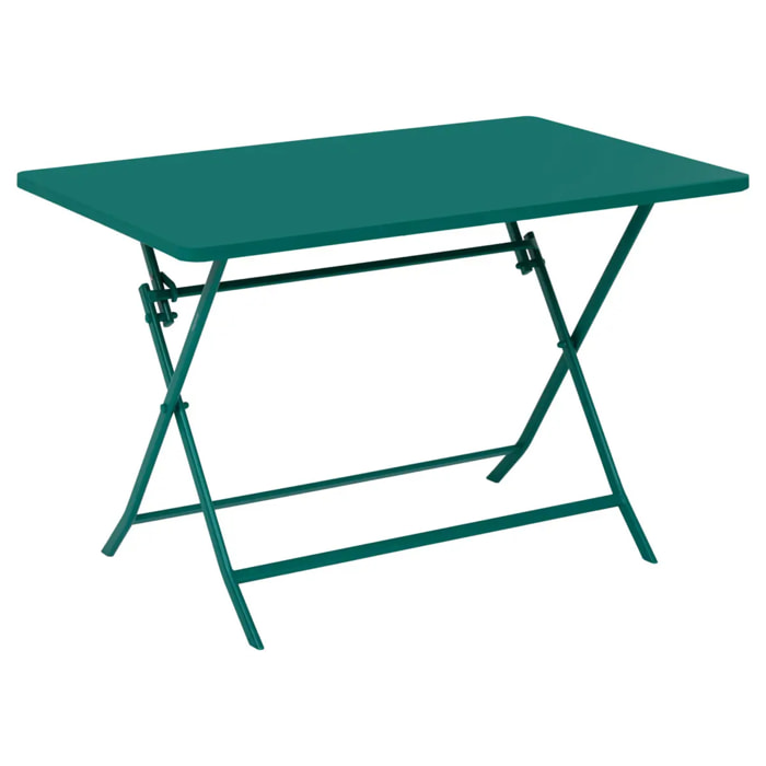 Table de jardin 4 places Greensboro pliables 110x70cm vert opale