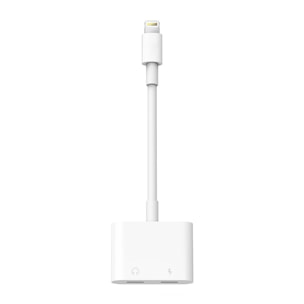 Adaptador lightning a doble lightning para cargar y escuchar música simultaneamente